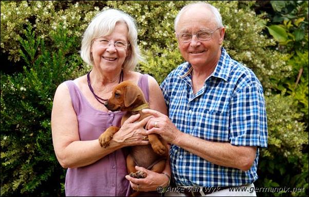 "Sally" bei Familie Powell in Suedafrika